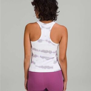 Lululemon Purple and White Tie-Dye align tank